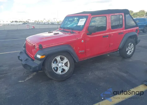 2020 Jeep Wrangler Unlimited Sport S 4X4 from USA, damaged, VIN 1C4HJXDN8LW346801